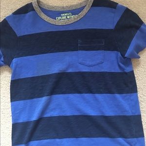 J crew navy and blue striped tee